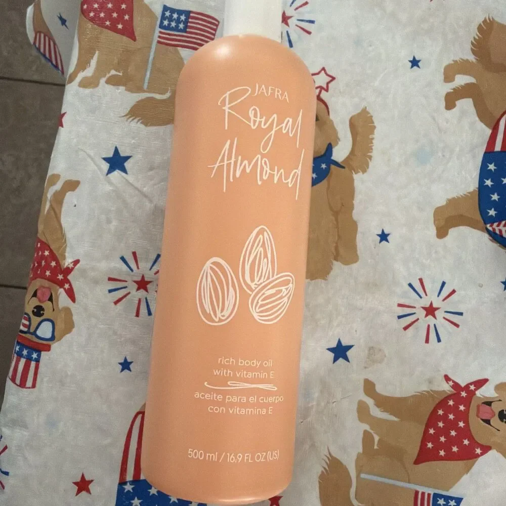 Royal Almond Body Oil 16.9 Oz By Jafra THE  Original Discontinued NEW SEALED